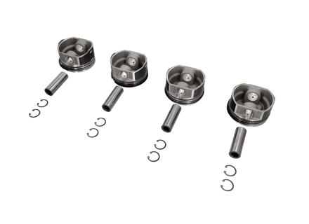 Kolbensatz, Flachkopf 94x71mm. Porsche 914 - VW9400T4EP