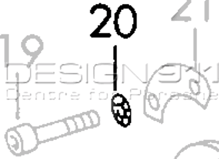 Rondella di bloccaggio del giunto sferico. Porsche 911/912 1965-68 - 90011400301, 99952310200, 99952310201, 99952310202, 9995231020B Rondella di bloccaggio del giunto sferico. Porsche 911/912 1965-68 - 90011400301, 99952310200, 99952310201, 99952310202, 9995231020B