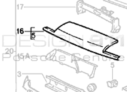 Frente del panel de la nariz. Porsche 924 / 944 - 477805593, 477.805.593