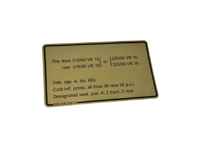 Étiquette de pression des pneus. Porsche 928, modèles américains 1980-1984 - 92800650800 - PAKRB