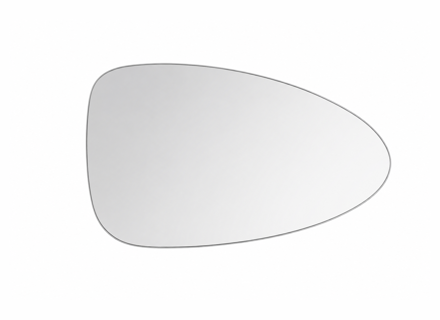 Door mirror glass (Convex), Right for LHD. Porsche 982 Boxster / 982 Cayman - 982857522