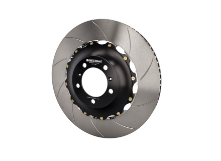 Remschijf / rotor met sleuf 2-delig VOOR 981 GT4 met PCCB - A1-156 Remschijf / rotor met sleuf 2-delig VOOR 981 GT4 met PCCB - A1-156