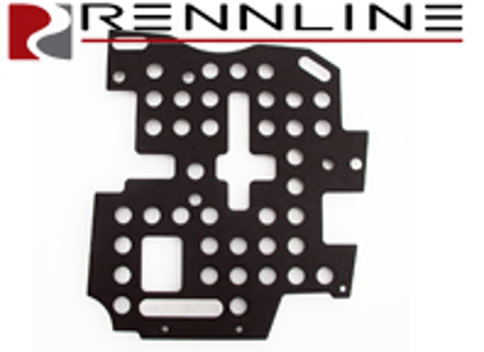 Pedana in alluminio Rennline. Lato conducente. Porsche 964 / 993 TIPTRONIC - F17 Pedana in alluminio Rennline. Lato conducente. Porsche 964 / 993 TIPTRONIC - F17