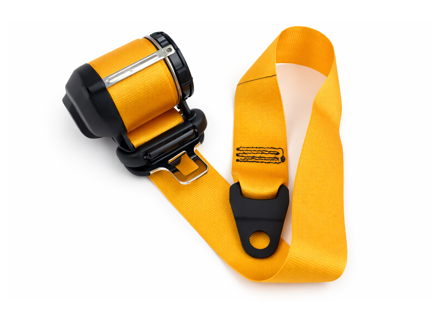 Cinture di sicurezza Coupé anteriore / Targa in GIALLO. Porsche 996/997 - 99680398104V02, 99780303302V02, 99780303404V02, 99780303305V02, 99680398206V02, 99780303410V02, 99680398104, 99780303302, 99780303305, 99680398206, 99780303404, 99780303410, 99780303307V02