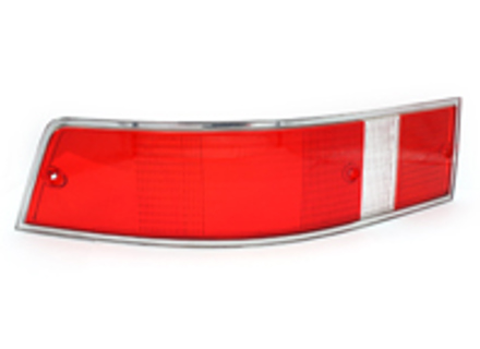 Lente indicatore posteriore rossa con bordo cromato. Porsche 911 - 91163190002, 91163190003, 14868S, 14868D, 90163190504, 90163190604 Lente indicatore posteriore rossa con bordo cromato. Porsche 911 - 91163190002, 91163190003, 14868S, 14868D, 90163190504, 90163190604