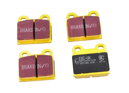 EBC GEEL Remblokken 'Fast Road' Achter. Porsche 911 / 912 / 914 - 91135293901, 91135293902, 91135295004, 91135295006, 91135295007 - DP4105R