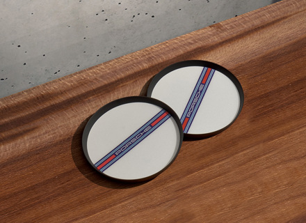 Dessous de verre Porsche Car pour porte-gobelet, design MARTINI RACING®. Porsche Cayenne >>2017 - 9Y0044061A