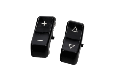Boutons de commande, noir brillant pour radio Porsche - 35161