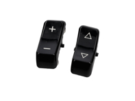 Boutons de commande, noir brillant pour radio Porsche - 35161