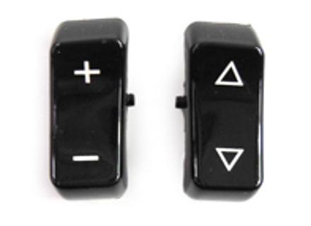 Botones de control, negro brillante para radio Porsche - 35161