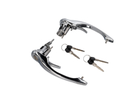 Tiradores de puertas en CROMO (Con cerraduras y llaves). Porsche 911 1972-86 - 91153106100, 91153894105, 91153106135, 91153894100, 91153894200, 91153894205, 91153106200, 91153106235 - 1687100710