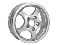 Front 16-inch Cup alloy wheel, Silver metallic. Porsche 964 C2 / C4 - 94436211200, 94436211600, 94436211602 Front 16-inch Cup alloy wheel, Silver metallic. Porsche 964 C2 / C4 - 94436211200, 94436211600, 94436211602