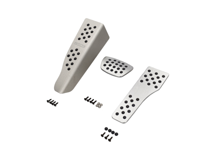 Rennline Aluminium 3-piece pedal set rubber grip. Porsche 996/997/Boxster/Cayman - P71.62.95, P716295