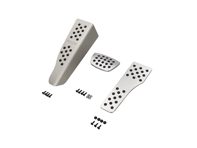 Rennline Aluminium 3-delige pedaalset met rubberen grip. Porsche 996/997/Boxster/Cayman - P71.62.95, P716295