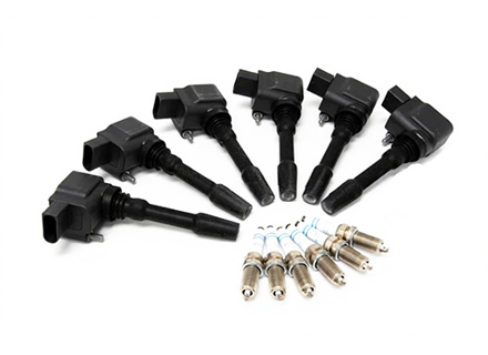Zündspulen & Zündkerzen, Satz mit 12 Stück, passend für Porsche Macan / Cayenne / Panamera - 94660210400, 94660210401, 94660210402, 94660210403, 9466021040, 94660210404, 99917023390