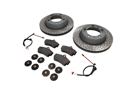 Pack de plaquettes et disques de frein arrière pour Porsche Boxster 986 S