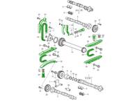 Kit catena di distribuzione motore. Porsche 986 Boxster 2.7L M96.23 / 3.2L M96.24 2002-04 - 99610516651, 99610517158, 99610519500, 99610516555, 99610518058, 99610518802, 99610515600, 99610515201, 99610505401, 99610518602, 99610515801, 99610516400