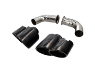 Exhaust Tail Pipes 4 Tube 'MID-NIGHT BLACK EDITION' DesignTek. Porsche 996 C2 / C4 - 99611105402, 99611105404, 99611105403, 99611125158, 99611125159, 99611125160, 99611105302, 99611105304, 99611105303, 99611125258, 99611125259, 99611125260 Exhaust Tail Pipes 4 Tube 'MID-NIGHT BLACK EDITION' DesignTek. Porsche 996 C2 / C4 - 99611105402, 99611105404, 99611105403, 99611125158, 99611125159, 99611125160, 99611105302, 99611105304, 99611105303, 99611125258, 99611125259, 99611125260