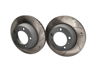 Geschlitzter Bremsscheibensatz hinten. Porsche 996 / 997 (OE-Teilenummer 99635240104) - 99635240104, 99635240103, 909321C Geschlitzter Bremsscheibensatz hinten. Porsche 996 / 997 (OE-Teilenummer 99635240104) - 99635240104, 99635240103, 909321C