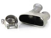 Exhaust tail pipe. Porsche 970 Panamera >>2013 - 97011168131, 97011168231 Exhaust tail pipe. Porsche 970 Panamera >>2013 - 97011168131, 97011168231