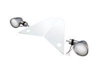 Nickel-Plated Through Glass Door Mirror Kit - Singer Style with Clear Quarter Light - for Porsche 911 / 912 / 930 / 964 / 993 Coupe 1965-1998 - 90173111100, 90173111101, 90173111102, 91173111600, 91173101300, 91173101306, 91173101308, 91173101406, 91173101408, 91173101307, 91173101310, 91173101407, 91173101410, 91173101301, 91173101328, 91173101700, 91173101701, 91173101706, 91173101707, 91173101720, 91173101721, 91173101806, 91173101821, 91173101820, 91173102300, 91173102500, 91173102501, 91173102600, 91173102400, 91173102706, 91173102806, 94473102701, 94473102702, 91173192701, 91173192801, 91173193101, 91173193201, 91173104303, 91173104403, 94473102101, 94473102101G3M, 96573124300, 96573124300G2L, 9657312400, 96573124400G2L, 96573124100, 96573124100G2M, 96573124201, 96573124201G2M, 96573124101, 96573124101G2M, 96573124200, 96573124200G2M