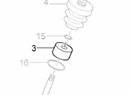 Tapa de amortiguador Delantero (Tipo suspensión neumática). Porsche 970 Panamera - 97034394100 Tapa de amortiguador Delantero (Tipo suspensión neumática). Porsche 970 Panamera - 97034394100