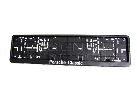 Porsche Classic Number Plate Holder. - PCG70120100, PCG70120101
