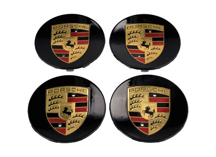 Tapacubos en Negro (brillante intenso) con escudo Porsche en color. Porsche 992 / Panamera - 00004460733 Tapacubos en Negro (brillante intenso) con escudo Porsche en color. Porsche 992 / Panamera - 00004460733