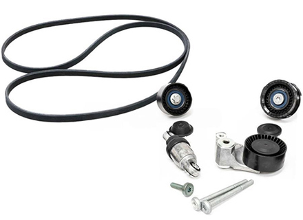 Kit rullo tenditore e cinghie per cinghia di trasmissione. Porsche Cayenne 3.6L / Panamera 3.0L - 94610211875, 94610211876, 7PP145279, 95814527901, 94810226175, 94810240375, 94810240323, 94810240321, 94810240300, 94810240322, 7PP903137A