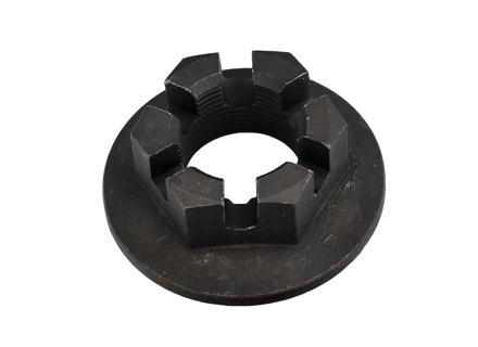 Rear wheel hub castle nut. Porsche 356 - 64433227100, 1651000100