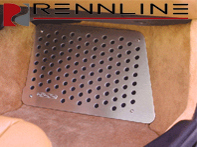 Rennline Aluminium Bodenplatte. Beifahrerseite. Porsche 996 / 997 / Boxster / Cayman - F18RH Rennline Aluminium Bodenplatte. Beifahrerseite. Porsche 996 / 997 / Boxster / Cayman - F18RH