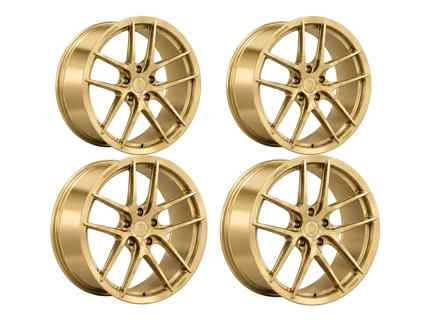 DD2 5-Bolt Wheel Set Satin Gold. Porsche 992.2 GTS - 992.25.22.F.SG, 992.26.04.R.SG