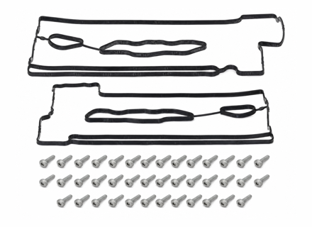 Engine cam cover gasket and bolt kit. Porsche  997.2 / 991.1 / 981 Boxster / 981 Cayman - 9A110573103, 9A110573102, 9A110573203, 9A110573202, 9A110731300