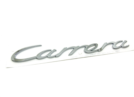 Carrera - Verchromtes Heckdeckel-Emblem. Porsche 991 - 99155923101 Carrera - Verchromtes Heckdeckel-Emblem. Porsche 991 - 99155923101