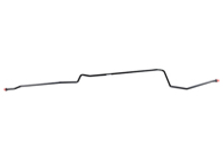 Olieleiding, messing, geverfd, inlaat. Porsche 911S 71-72 - 91120702501, 91120702601 - HA DE 47048 / copper