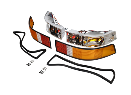 Indicator Lamps and Lens Rear Kit with BLACK Rim Lens Porsche 911 - 91163140333, 91163140433, 91163193900, 91163194000, 91163194901, 91163195000, 91163197100 Indicator Lamps and Lens Rear Kit with BLACK Rim Lens Porsche 911 - 91163140333, 91163140433, 91163193900, 91163194000, 91163194901, 91163195000, 91163197100