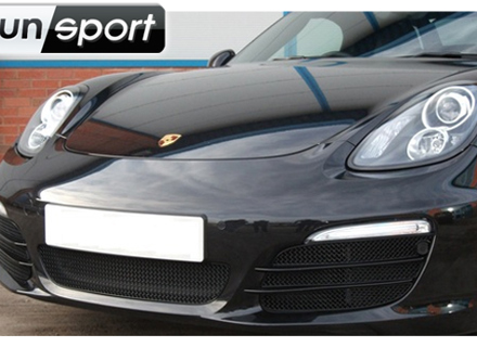 前保险杠不锈钢格栅套装 ZunSport。保时捷 981 Boxster（无停车传感器） - ZPR35912, ZPR36012, ZPR38412, ZPR35912, ZPR36012, ZPR38412