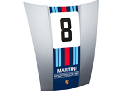 Porsche 911 MARTINI RACING® hood with lollipop. Porsche 911 G-model - WAP0503020MMR1 Porsche 911 MARTINI RACING® hood with lollipop. Porsche 911 G-model - WAP0503020MMR1