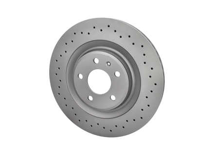 Bremsscheibe hinten, Ø: 330 mm. Porsche Macan MK1 2.0L / 3.0L Benzin / Diesel / GTS & MK2 ab 2019, Sportlackierung Z - 95B615601A, 95B615601G, 95B615601F - 100.3358.52