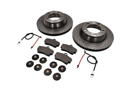 Pack Disques de Frein BREMBO & Plaquettes de Frein Sport BREMBO Porsche 996 1997-04 - 07B31514, 99635240104, 99661236501, 99635208602, 99635208600