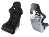 Sitze im Racing-Style, schwarzes Leder mit silberner Sitzschale. Porsche 964 / 993 - SET11.1.101Z, SET111101Z Sitze im Racing-Style, schwarzes Leder mit silberner Sitzschale. Porsche 964 / 993 - SET11.1.101Z, SET111101Z