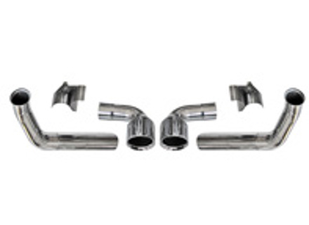 Tubo de conversión de escape de parachoques estilo GT3 con tubo de escape para Porsche 997.1 Carrera Tubo de conversión de escape de parachoques estilo GT3 con tubo de escape para Porsche 997.1 Carrera