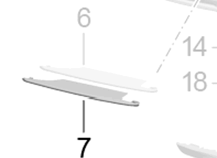 Rear bumper corner cover, lower. Porsche 991.2 Turbo - 99150586500OK1, 99150586600OK1