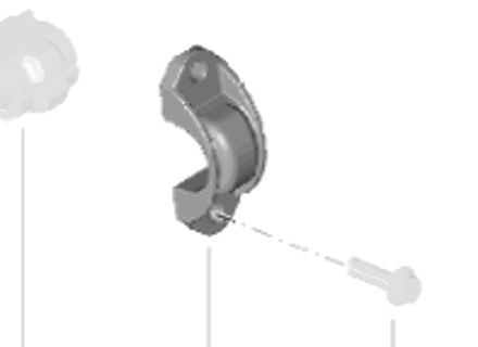 Buchsenklemme für hinteren Stabilisator. Porsche 982 Boxster / 982C Cayman - 98133377701, 98133377700 Buchsenklemme für hinteren Stabilisator. Porsche 982 Boxster / 982C Cayman - 98133377701, 98133377700