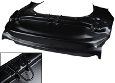 Front floor section with suspension mounts and tow hook. Porsche 911 01/1963-07/1973 - 1683101800, 90150158021, 90150158020, 91150158001, 91150195500, 91150195500GRV - 1683101800