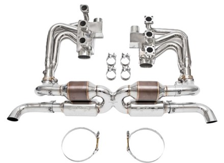 Fabspeed RSR Header Muffler Kit, WITHOUT Heat Exchange WITH Sports Cats. Porsche 964 Carrera (1989-1994) - 96411104504, 96411104605 - FS.POR.964.RSRWOHS, FS.POR.964.RSRWOHTS