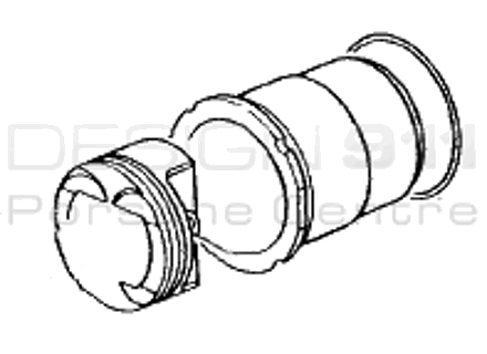 Engine Pistons and Cylinders. Porsche 996 Turbo 3.6L - 99610391574, 99610391573
