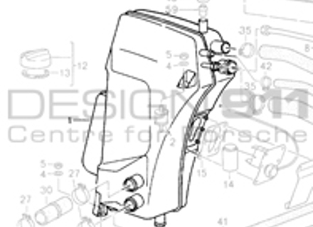 Oil Tank. Porsche 964 Turbo 3.6L - 96420707020, 96420707022 Oil Tank. Porsche 964 Turbo 3.6L - 96420707020, 96420707022