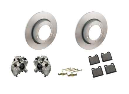 Front brake caliper, disc and brake pad kit. Porsche 356C 1963-65 - 90135196510, 90135196610, 90135196511, 90135196611, 90135140112, 91135293901, 91135293902 Front brake caliper, disc and brake pad kit. Porsche 356C 1963-65 - 90135196510, 90135196610, 90135196511, 90135196611, 90135140112, 91135293901, 91135293902