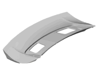 Rear lid. Porsche 991 GT2 RS - 99151222772G2X, 99151222772 Rear lid. Porsche 991 GT2 RS - 99151222772G2X, 99151222772